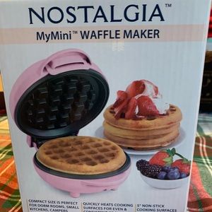 Brand New, unopened, Nostalgia Mini Waffle Maker